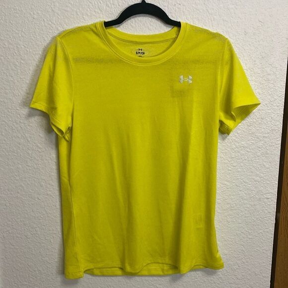 Under Armour velocity jacquard SSC T-shirt yellow size Sm NWT - Picture 1 of 7